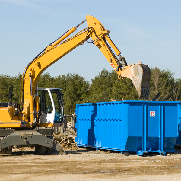 how many times can i have a residential dumpster rental emptied in Blue Lake MI